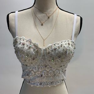 Windsor white crop top